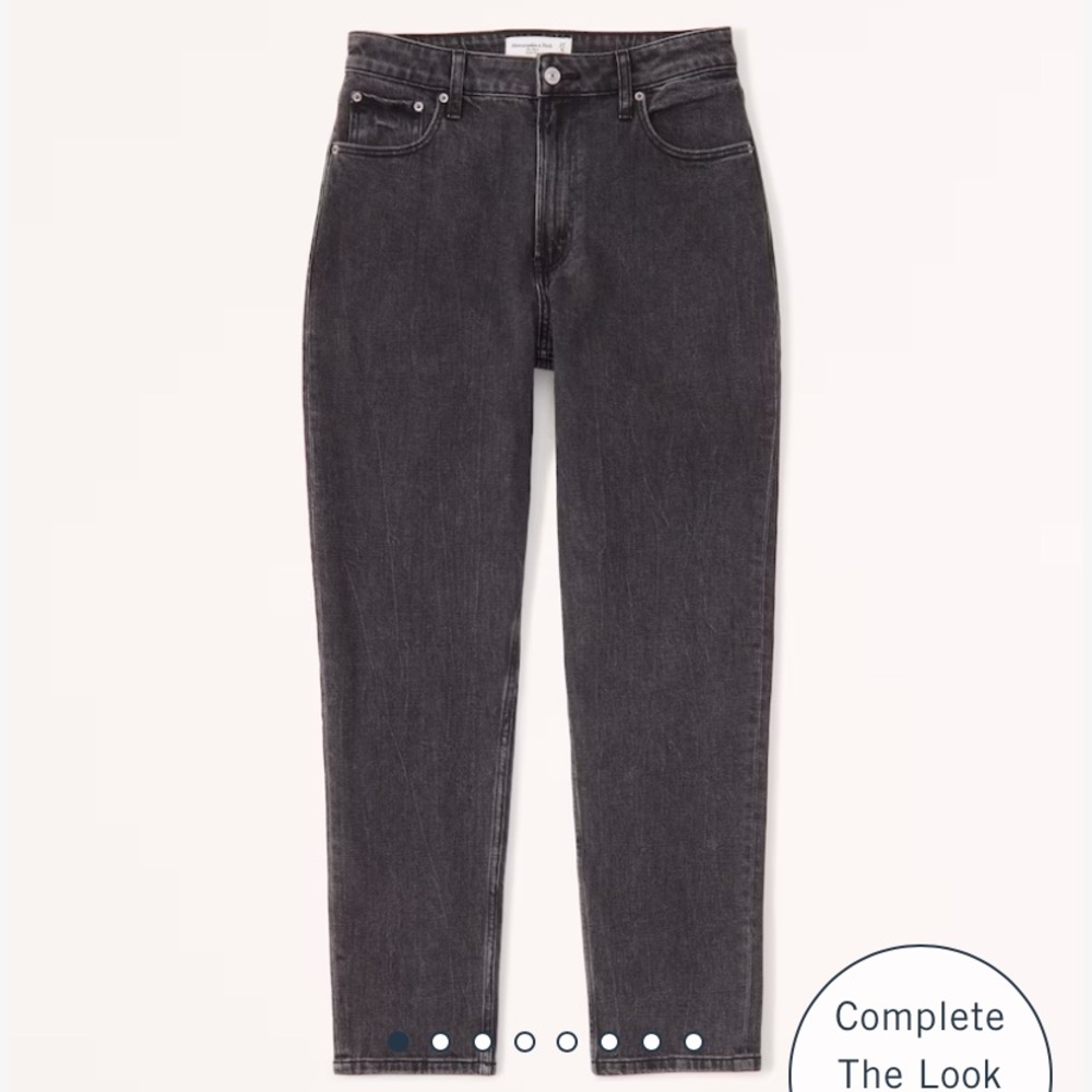 Abercrombie Curve Love High Rise Mom Jeans